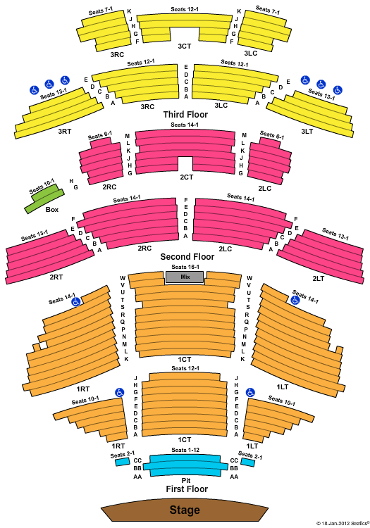 Pabst Theater Seating Chart